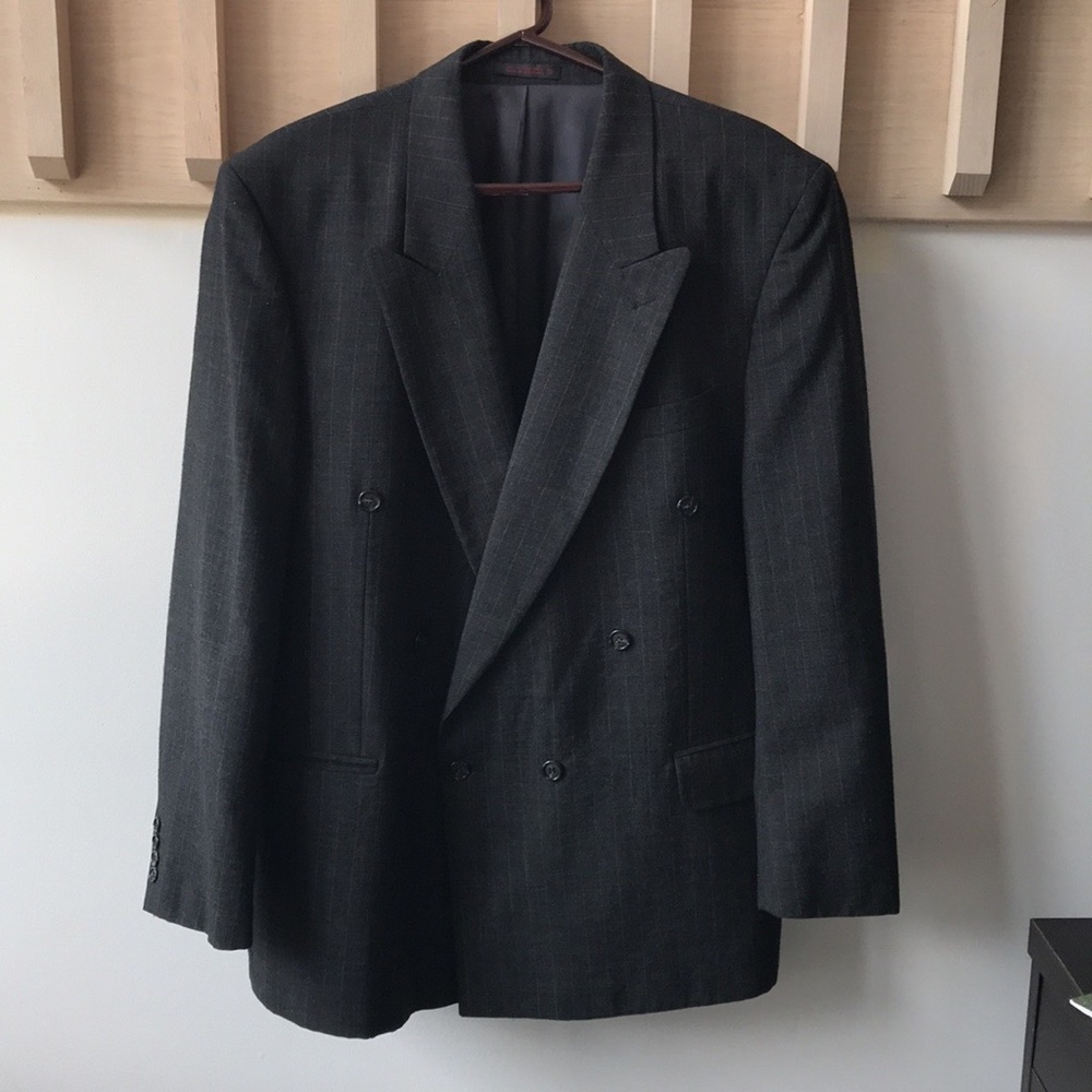 English Manor Mens Double Breasted Blazer Coat